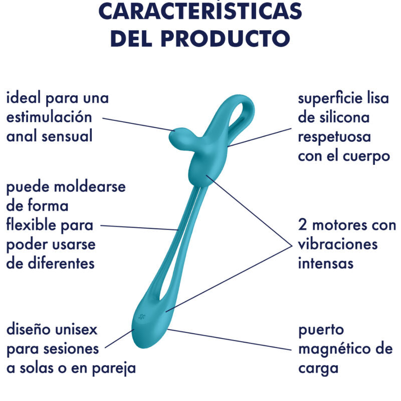 SATISFYER - PLUG &amp; PLAY 1 FLEXIBELE MULTIVIBRATOR