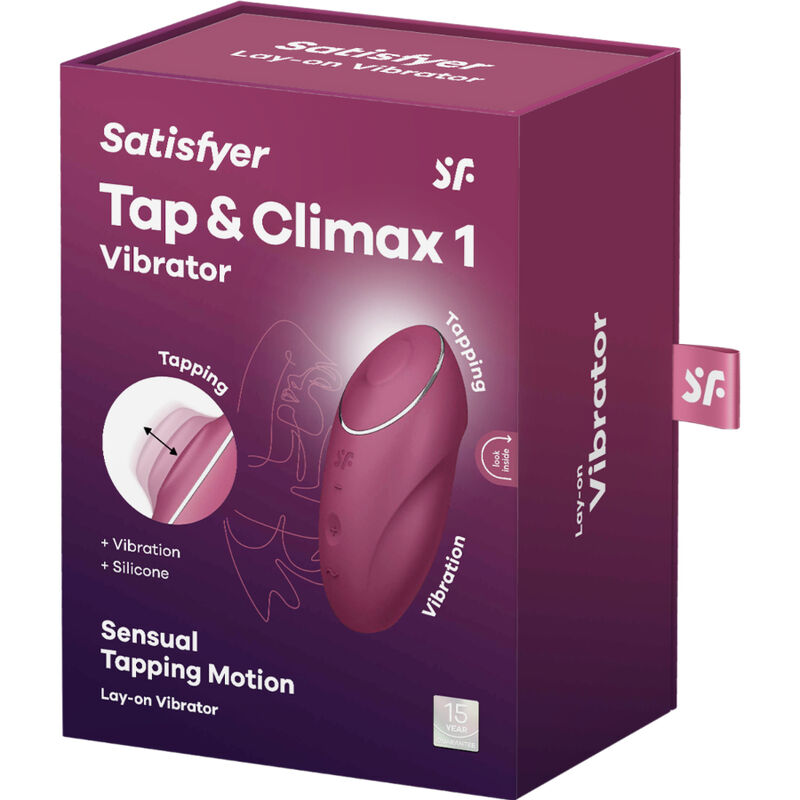 SATISFYER - TAP &amp; CLIMAX 1 VIBRATEUR À POSER GRIS