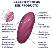 SATISFYER - TAP & CLIMAX 1 AUFLEGVIBRATOR GRAU