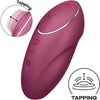 SATISFYER - TAP & CLIMAX 1 AUFLEGVIBRATOR GRAU