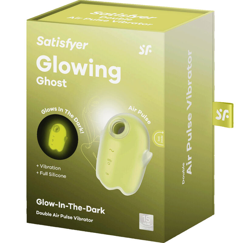 SATISFYER - GLOWING GHOST AIR PULSE & VIBRATOR WEISS