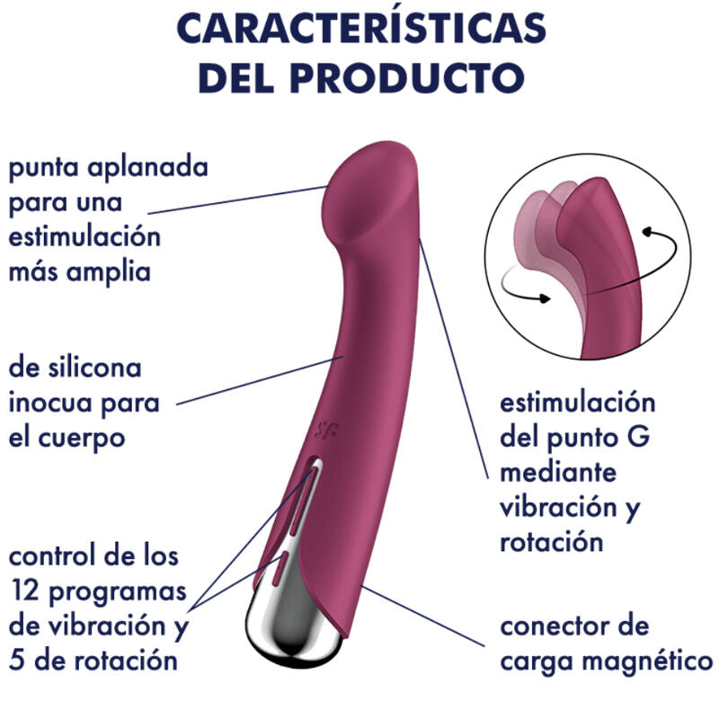SATISFYER - SPINNING G-SPORT 1 ROTATOR VIBRATOR BLAUW