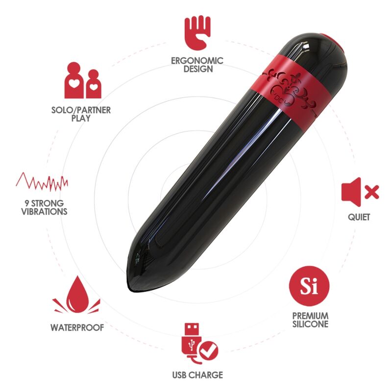 ARMONY - ROCKET VIBRATOR BULLET AFSTANDSBEDIENING ZWART