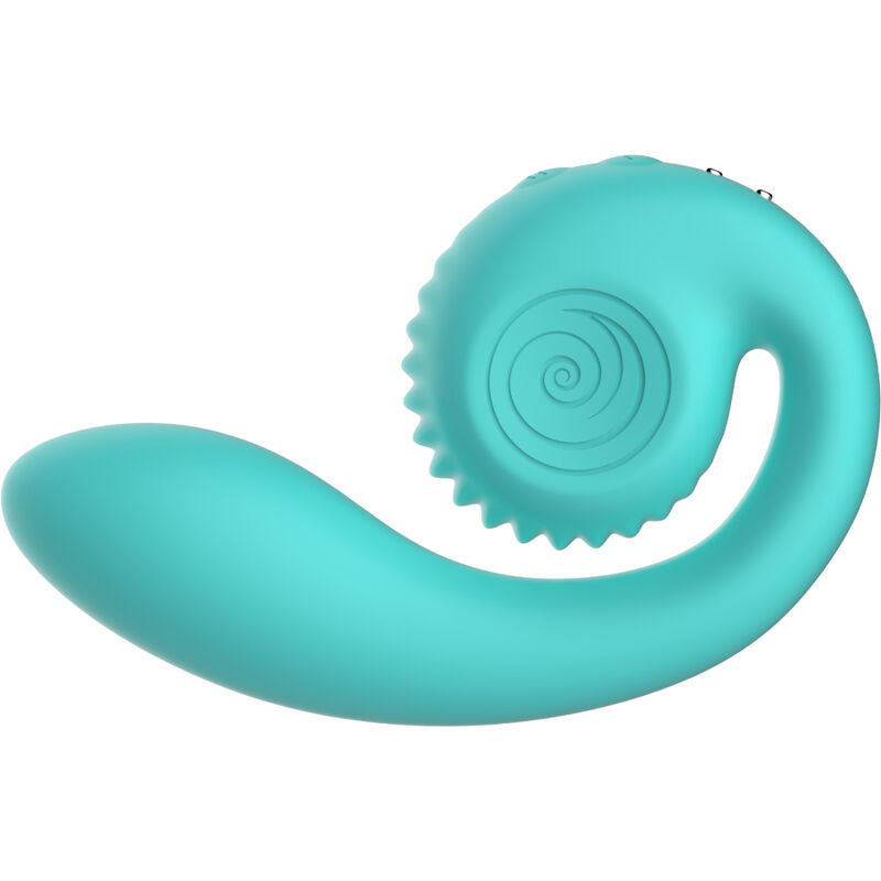 SNAIL VIBE - GIZI DOUBLE STIMULATEUR TURQUOISE