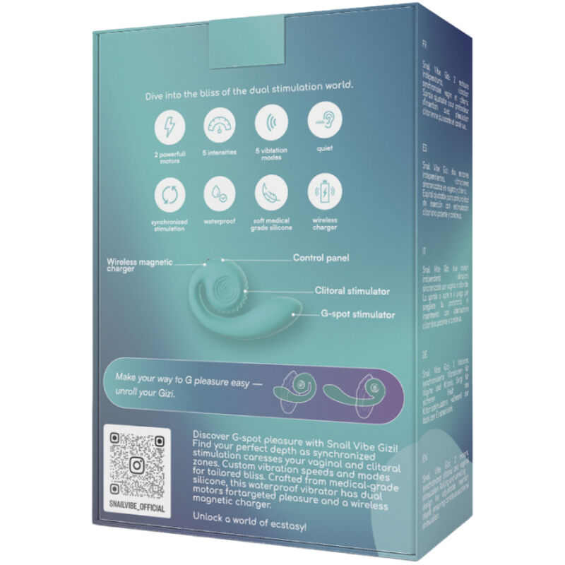 SLAK VIBE - GIZI DUAL STIMULATOR TURQUOISE