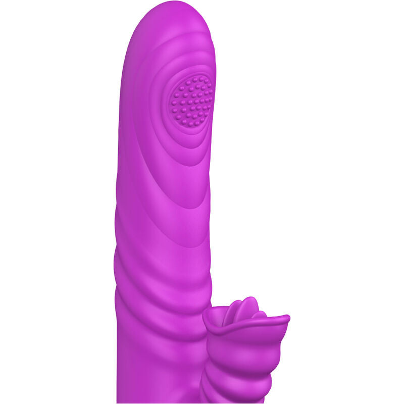 ARMONY - ANGELIA MULTIFUNCTIONELE VIBRATOR MET STIMULEREND TONGVIOLET HITTE-EFFECT