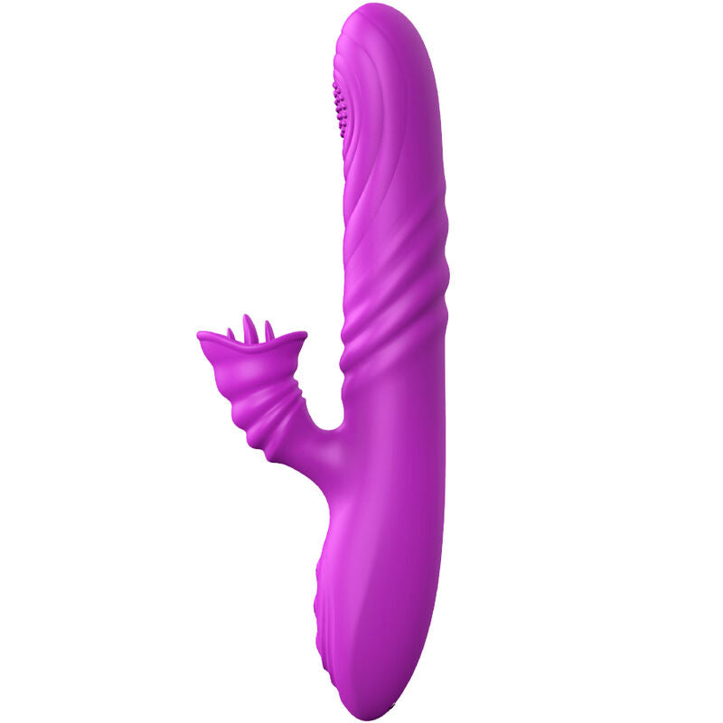 ARMONY - ANGELIA MULTIFUNCTIONELE VIBRATOR MET STIMULEREND TONGVIOLET HITTE-EFFECT