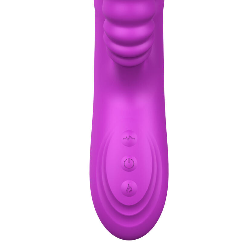ARMONY - ANGELIA MULTIFUNCTIONELE VIBRATOR MET STIMULEREND TONGVIOLET HITTE-EFFECT