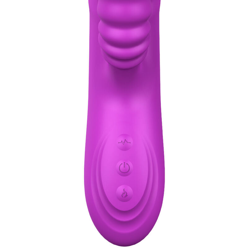 ARMONY - ANGELIA MULTIFUNCTIONELE VIBRATOR DUBBELE TONG PAARSE HITTE-EFFECT