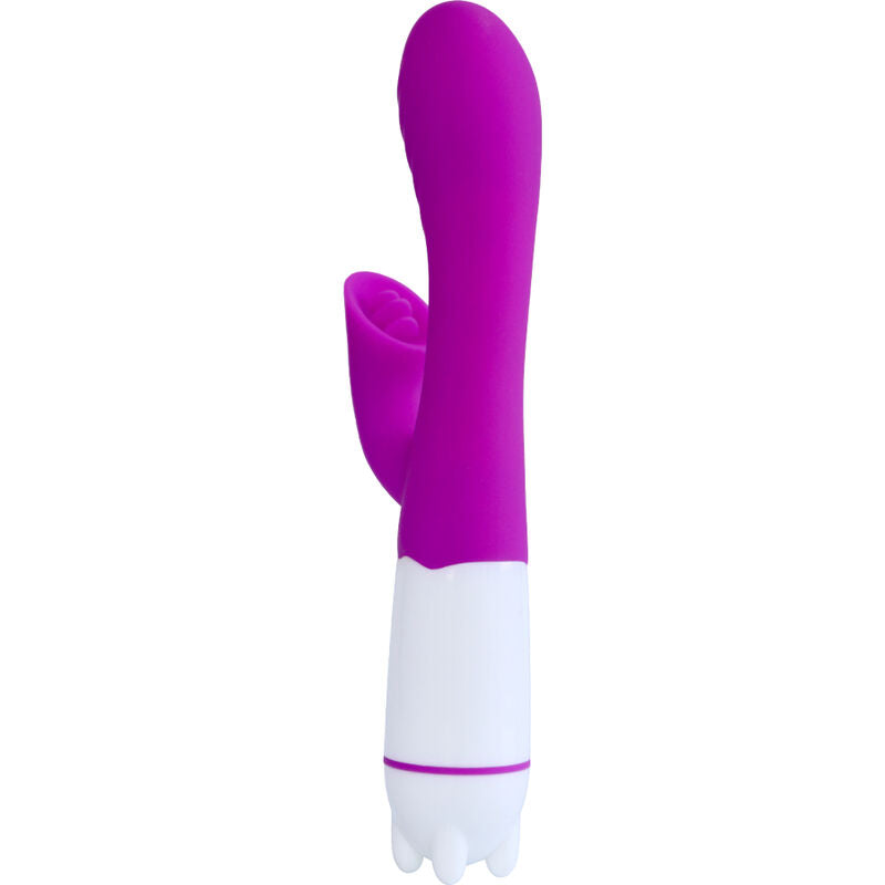 ARMONY - VIBRATEUR ET STIMULATEUR HAPPY AVEC LANGUE RECHARGEABLE VIOLETTE