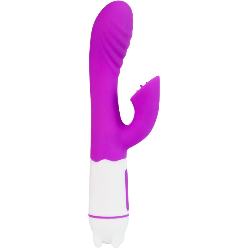 ARMONY - VIBRATEUR ET STIMULATEUR HAPPY AVEC LANGUE RECHARGEABLE VIOLETTE