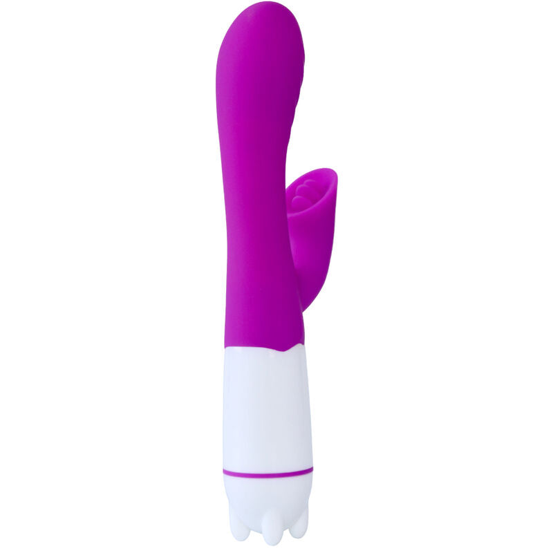 ARMONY - VIBRATEUR ET STIMULATEUR HAPPY AVEC LANGUE RECHARGEABLE VIOLETTE