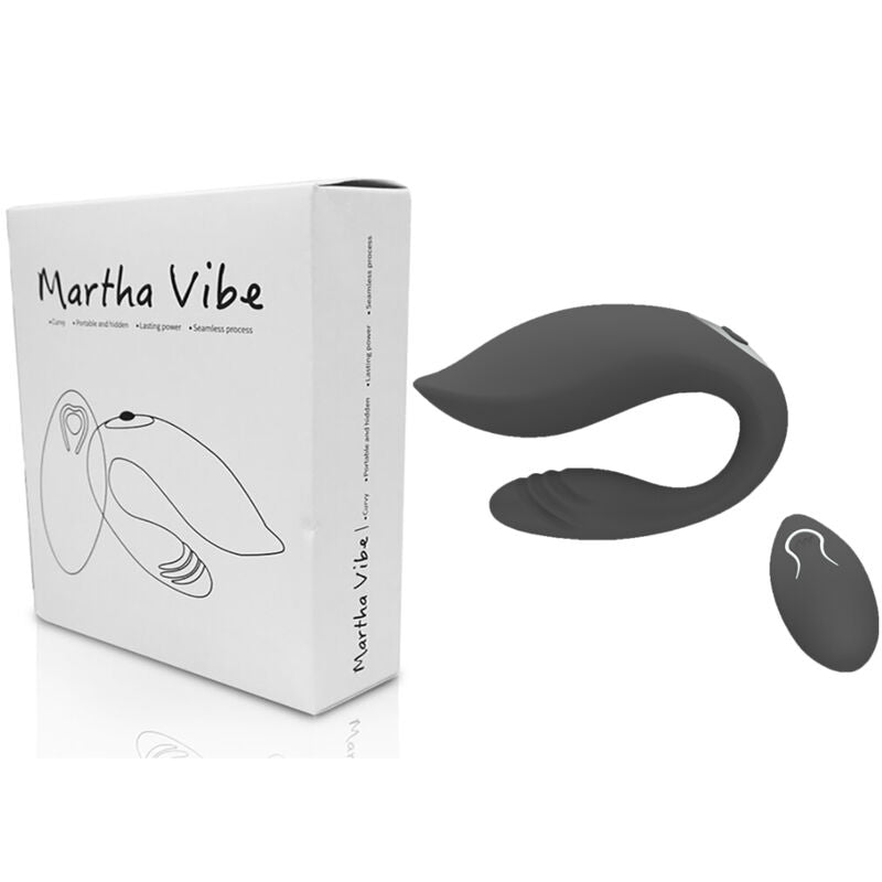 ARMONY - VIBRATEUR MARTHA POUR COUPLES AVEC TÉLÉCOMMANDE NOIR