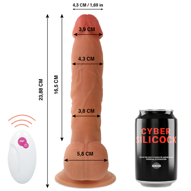 CYBER SILICOCK - TÉLÉCOMMANDE RÉALISTE MR JOHN 23,88 CM -O- 4,3 CM