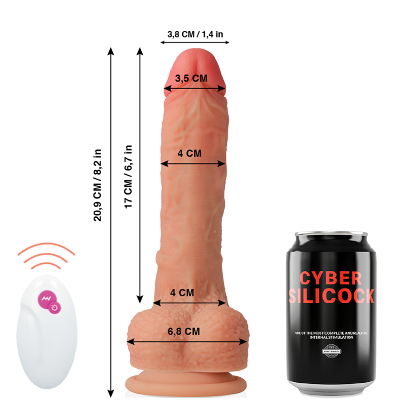 CYBER SILICOCK - TÉLÉCOMMANDE RÉALISTE MR RICK 20,9 CM -O- 4 CM