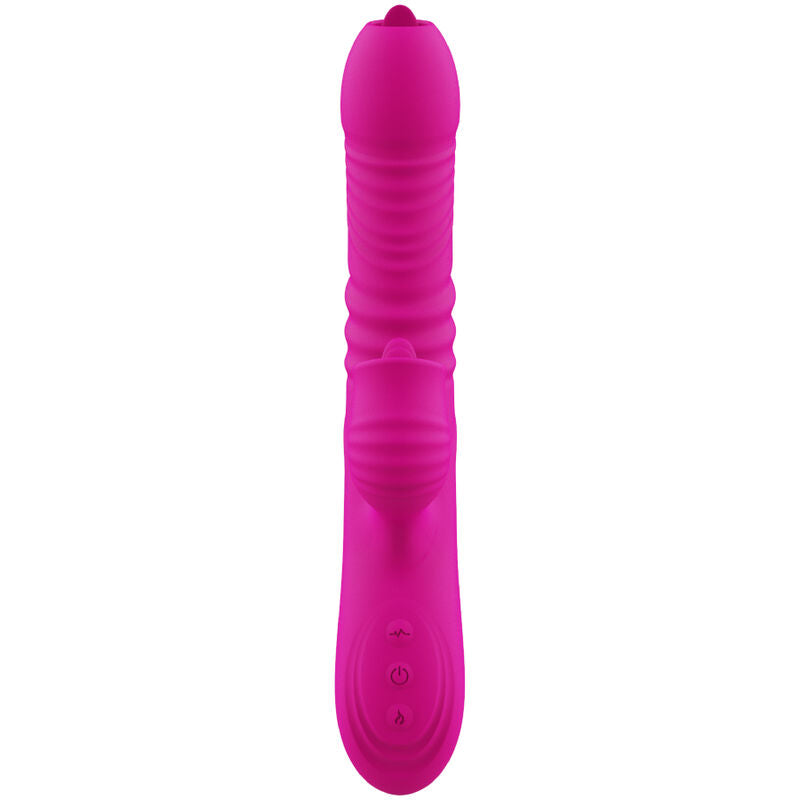 ARMONY - FANNY MULTIFUNCTIONELE DUBBELE TONGVIBRATOR FUCHSIA HITTE-EFFECT