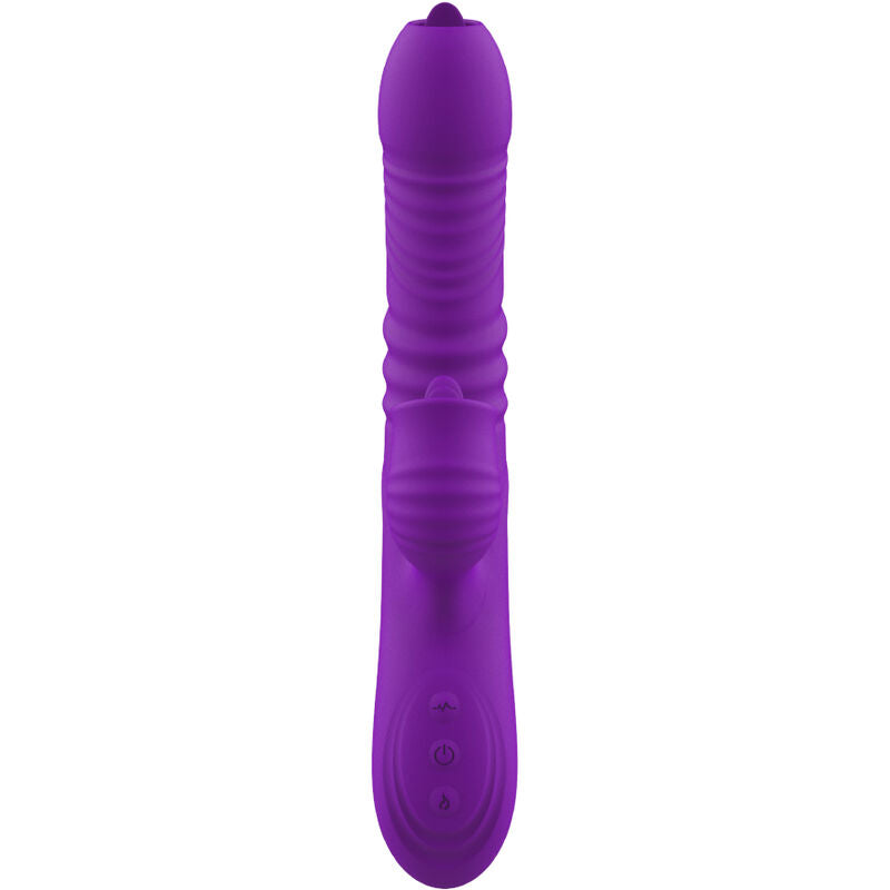 ARMONY - VIBRATEUR RABBIT POINT G COMPLET AVEC LANGUE STIMULANTE EFFET CHALEUR VIOLET