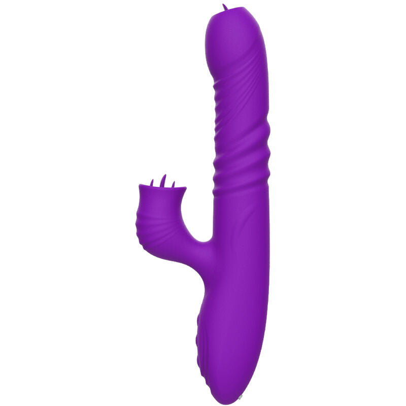 ARMONY - COMPLETE G-SPOT KONIJNENVIBRATOR MET STIMULEREND TONGVIOLET HITTE-EFFECT