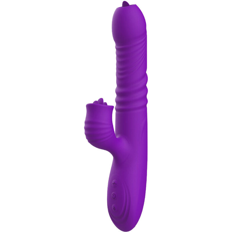 ARMONY - VIBRATEUR RABBIT POINT G COMPLET AVEC LANGUE STIMULANTE EFFET CHALEUR VIOLET