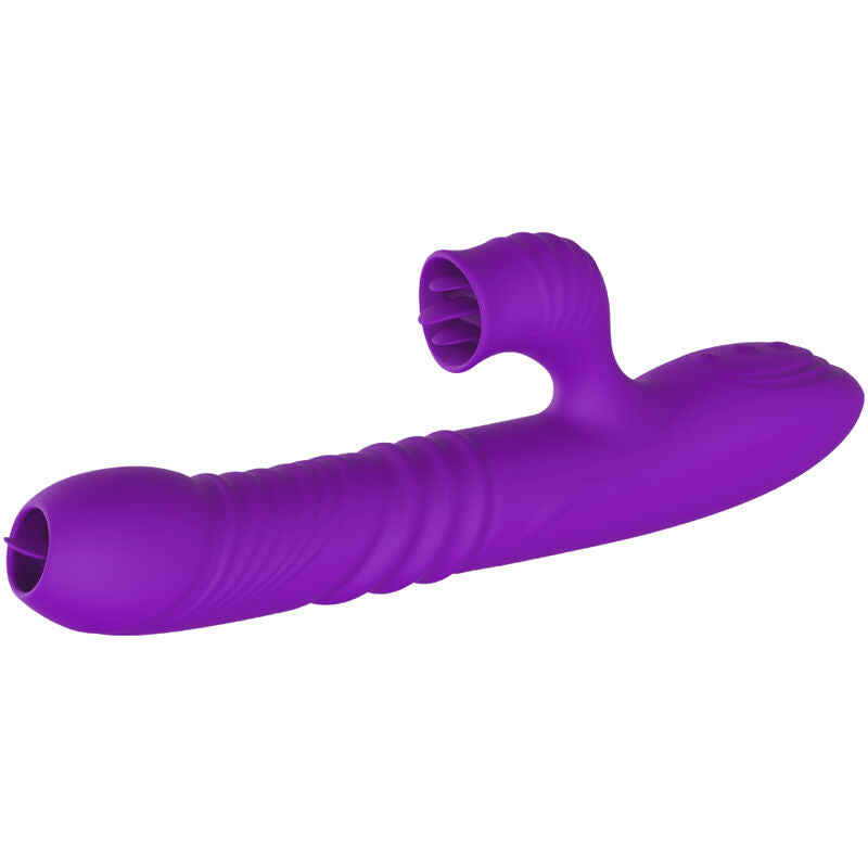 ARMONY - VIBRATEUR RABBIT POINT G COMPLET AVEC LANGUE STIMULANTE EFFET CHALEUR VIOLET