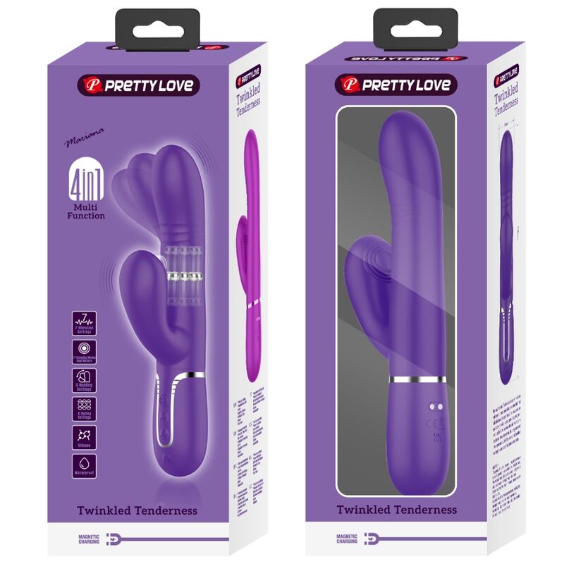 PRETTY LOVE - VIBRATEUR POINT G MULTIFONCTIONNEL VIOLET