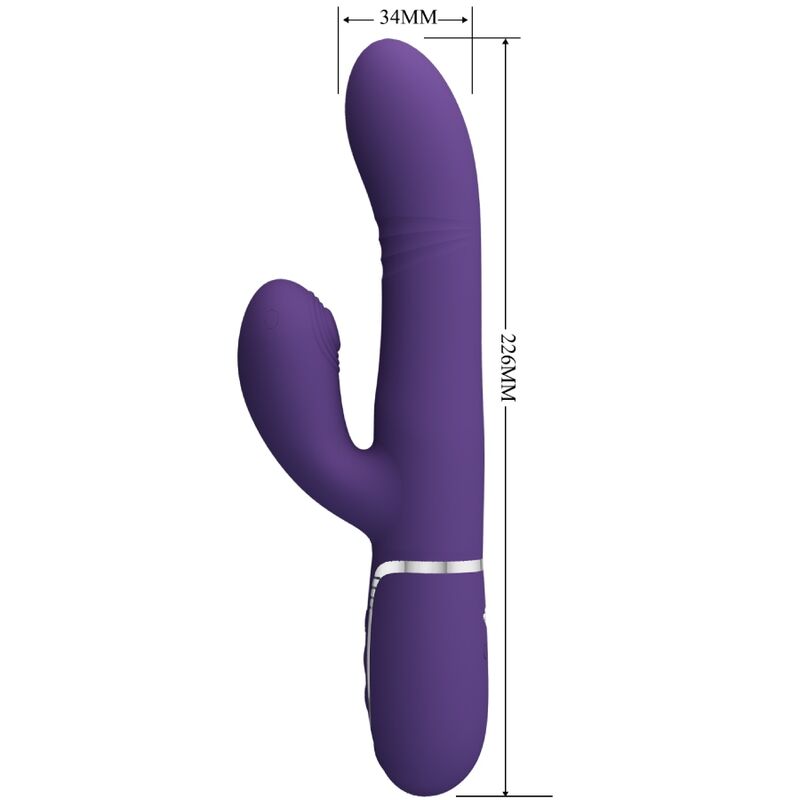 PRETTY LOVE - VIBRATEUR POINT G MULTIFONCTIONNEL VIOLET