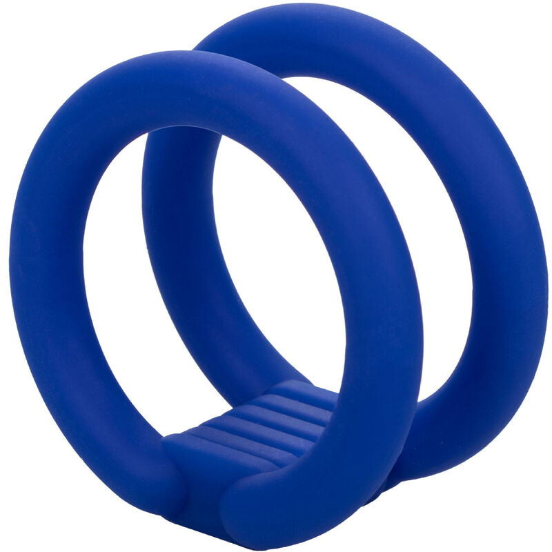 CALEXOTICS - CAGE À PÉNIS DOUBLE ADMIRAL BLEU