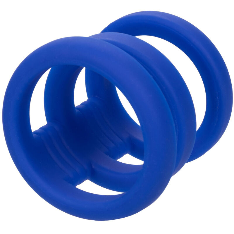 CALEXOTICS - CAGE À PÉNIS TRIPLE ADMIRAL BLEU