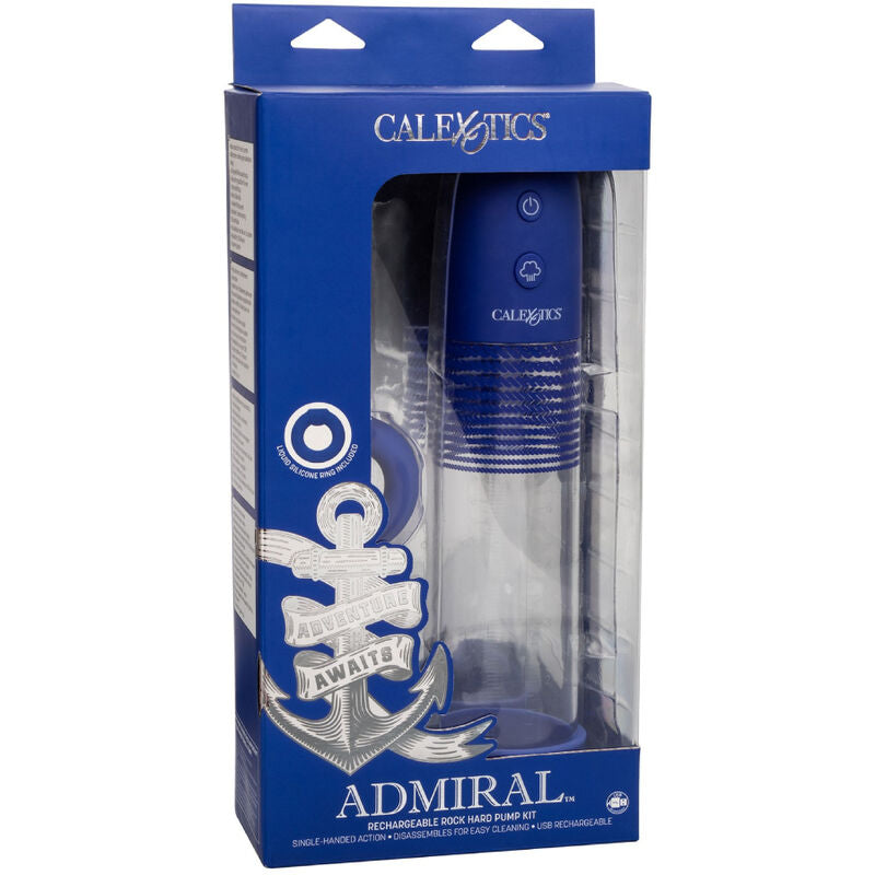 CALEXOTICS - KIT DE POMPE D'ÉRECTION RECHARGEABLE ADMIRAL