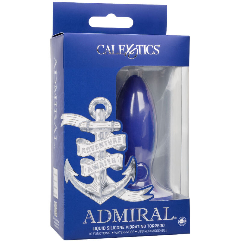 CALEXOTICS - ADMIRAL TORPEDO PLUG ANAL VIBRATEUR BLEU