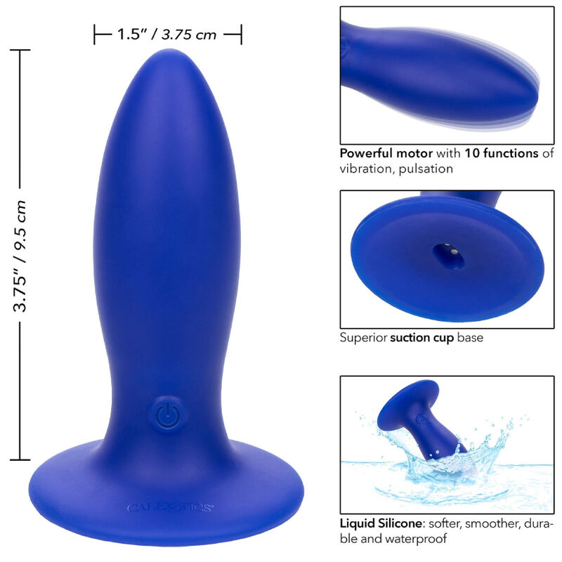 CALEXOTICS - ADMIRAL TORPEDO PLUG ANAL VIBRATEUR BLEU