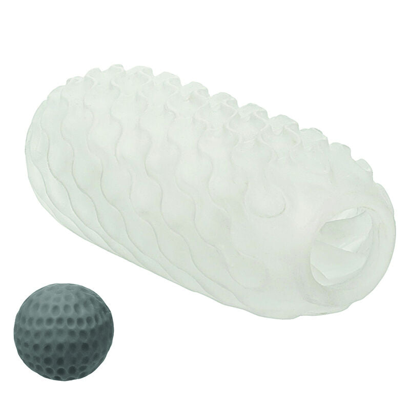 CALEXOTICS - GRENZELOZE OMKEERBARE SQUISHY BAL STROKE GEEL