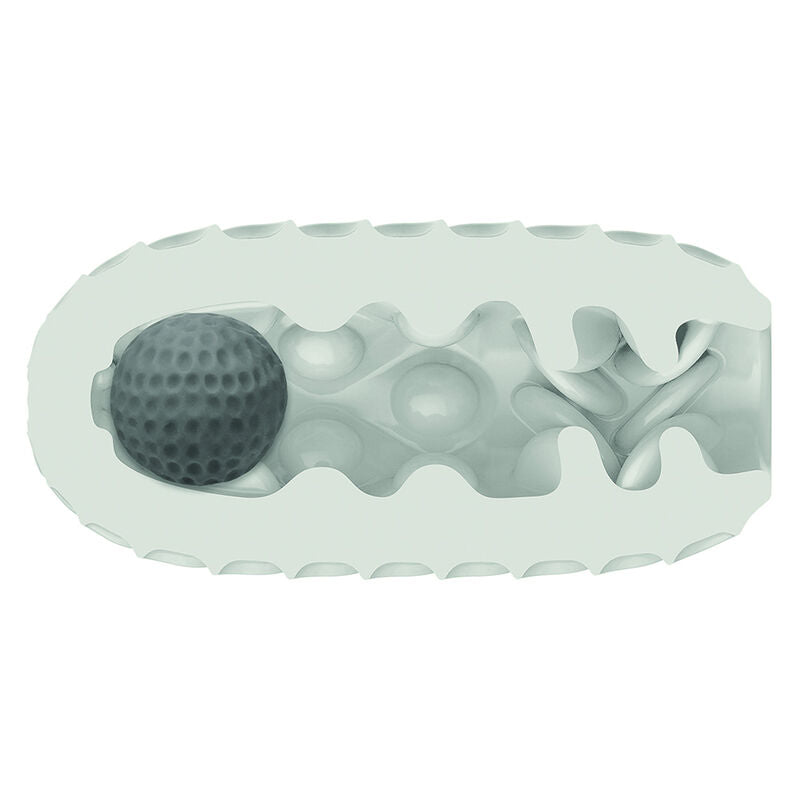 CALEXOTICS - GRENZELOZE OMKEERBARE SQUISHY BAL STROKE GEEL