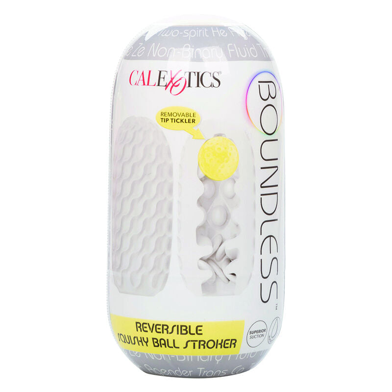 CALEXOTICS - BALLE SQUISHY RÉVERSIBLE SANS LIMITES STROKE GRIS
