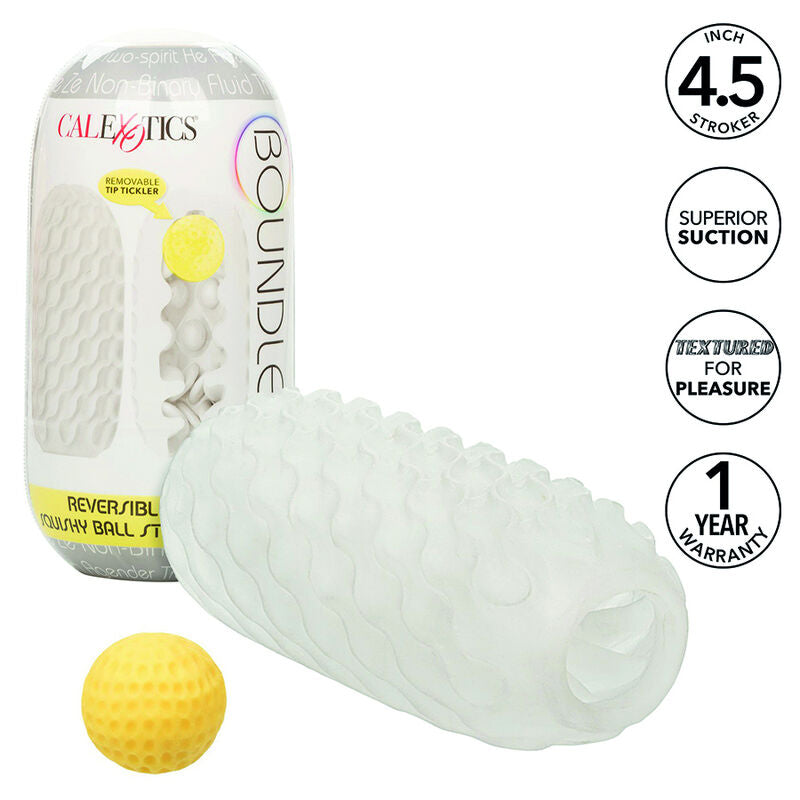 CALEXOTICS - BALLE SQUISHY RÉVERSIBLE SANS LIMITES STROKE GRIS