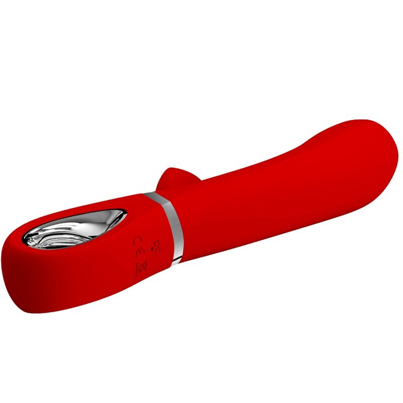PRETTY LOVE - THOMAS VIBRATEUR MULTIFONCTION POINT G ROUGE