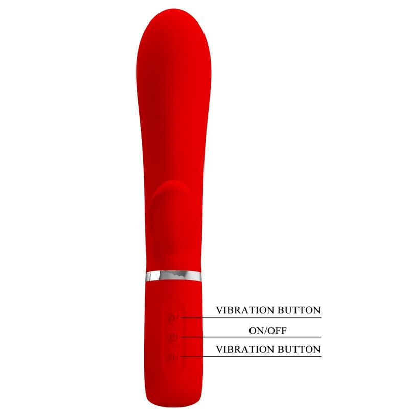 PRETTY LOVE - THOMAS VIBRATEUR MULTIFONCTION POINT G ROUGE