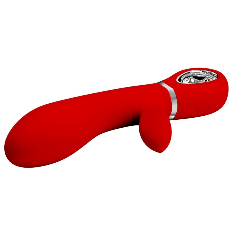PRETTY LOVE - THOMAS VIBRATEUR MULTIFONCTION POINT G ROUGE
