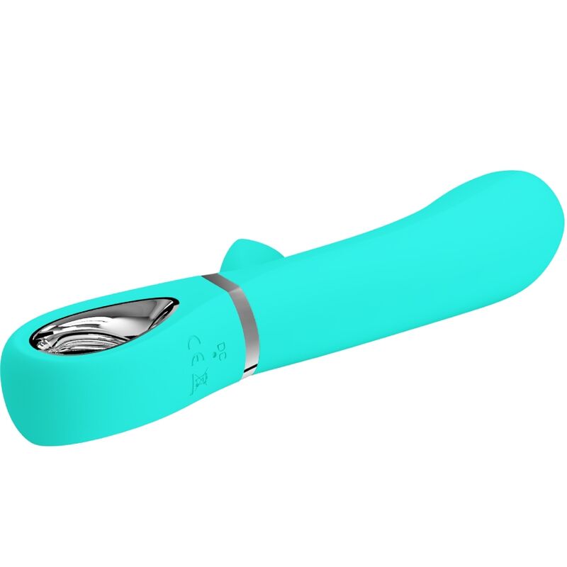 PRETTY LOVE - THOMAS VIBRATEUR MULTIFONCTIONNEL POUR POINT G VERT AQUA