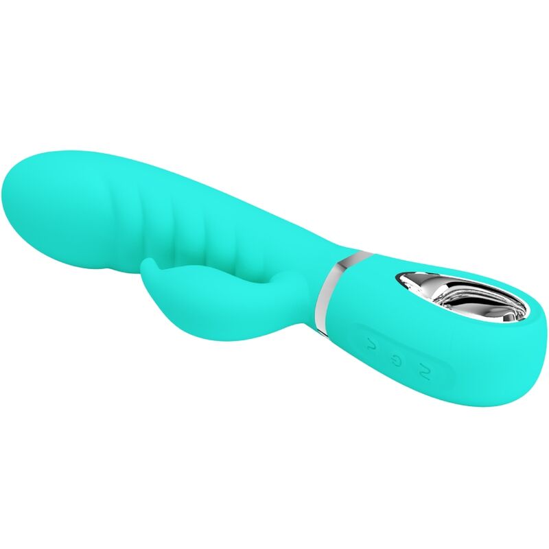 PRETTY LOVE - VIBRATEUR POINT G MULTIFONCTION PRESCOTT VERT AQUA