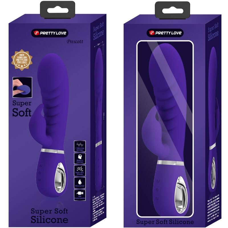 PRETTY LOVE - VIBRATEUR POINT G MULTIFONCTIONNEL PRESCOTT VIOLET