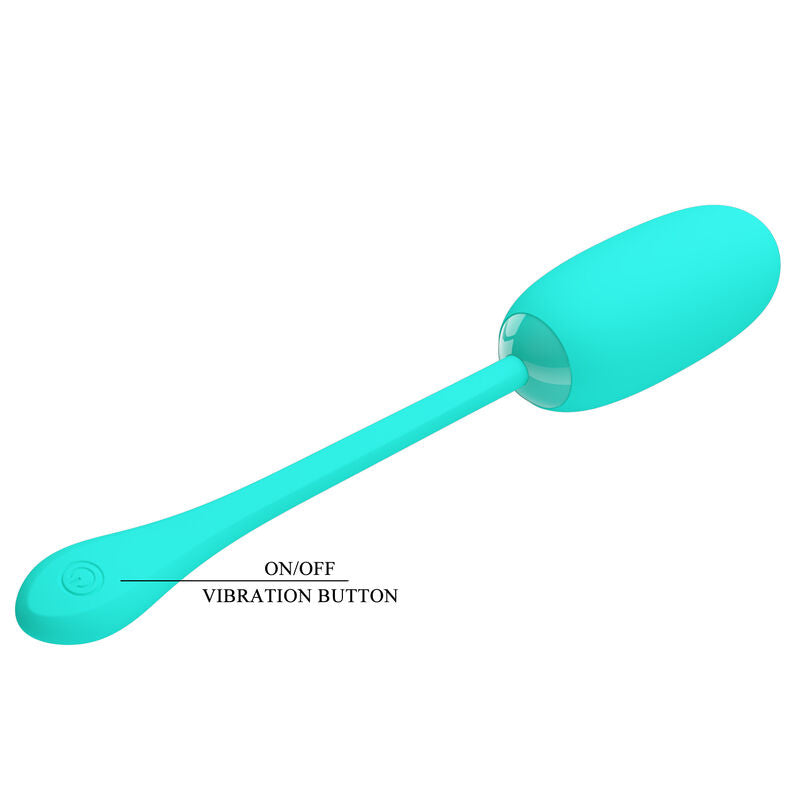 PRETTY LOVE - JULIUS WATERPROOF, RECHARGEABLE VIBRATOR AQUA GREEN
