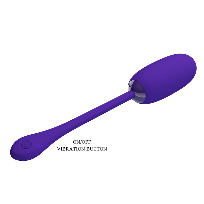 PRETTY LOVE - JULIUS WATERPROOF, RECHARGEABLE VIBRATING EGG PURPLE