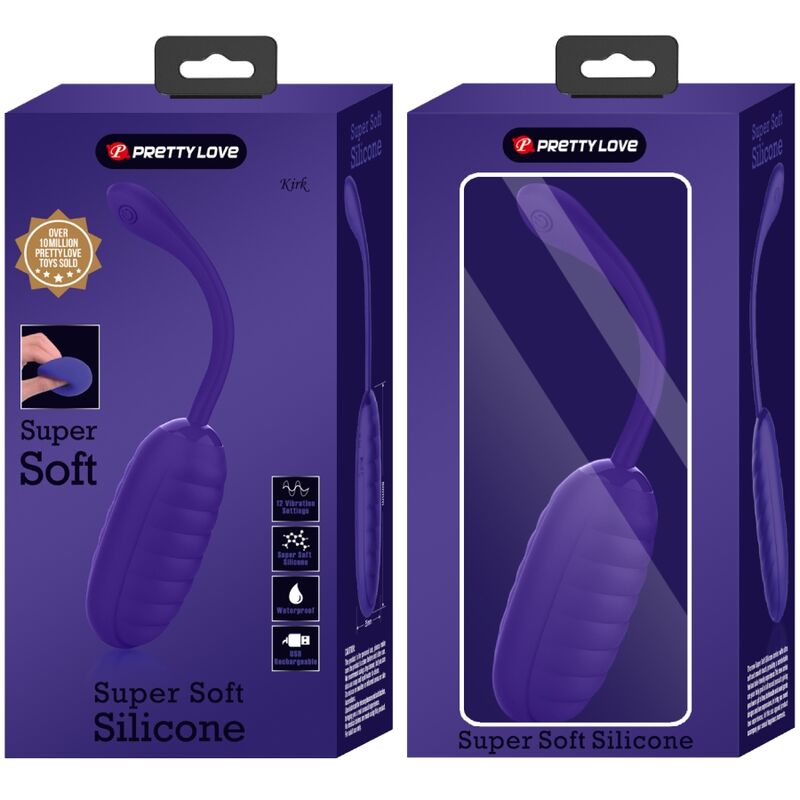 PRETTY LOVE - KIRK RECHARGEABLE VIBRATION EGG PURPLE