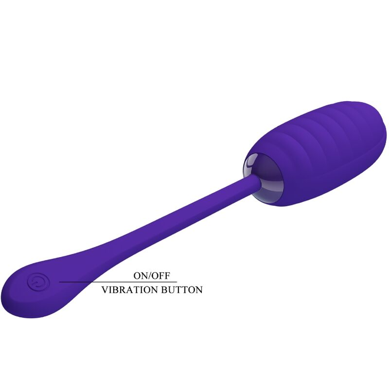 PRETTY LOVE - KIRK RECHARGEABLE VIBRATION EGG PURPLE