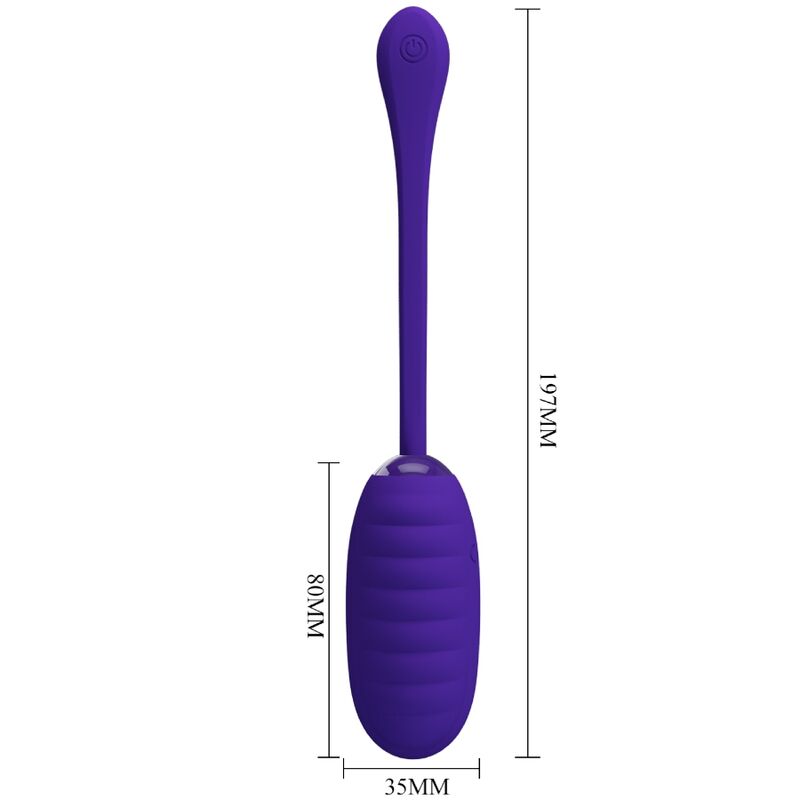 PRETTY LOVE - KIRK RECHARGEABLE VIBRATION EGG PURPLE
