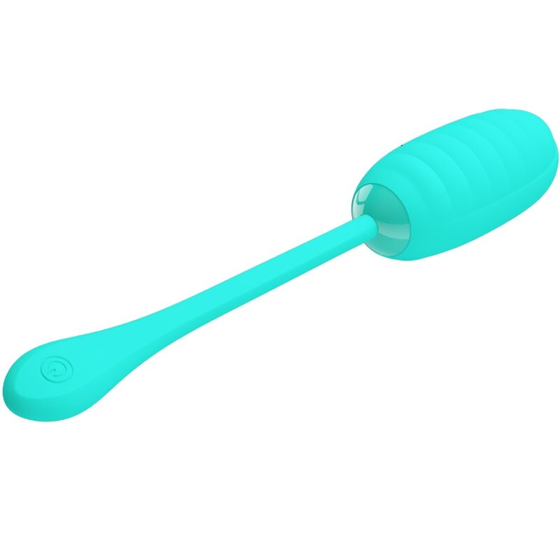 PRETTY LOVE - KIRK RECHARGEABLE VIBRATING EGG, AQUA GREEN