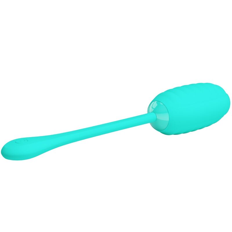 PRETTY LOVE - KIRK RECHARGEABLE VIBRATING EGG, AQUA GREEN