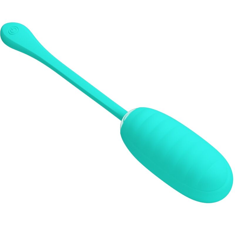 PRETTY LOVE - KIRK RECHARGEABLE VIBRATING EGG, AQUA GREEN