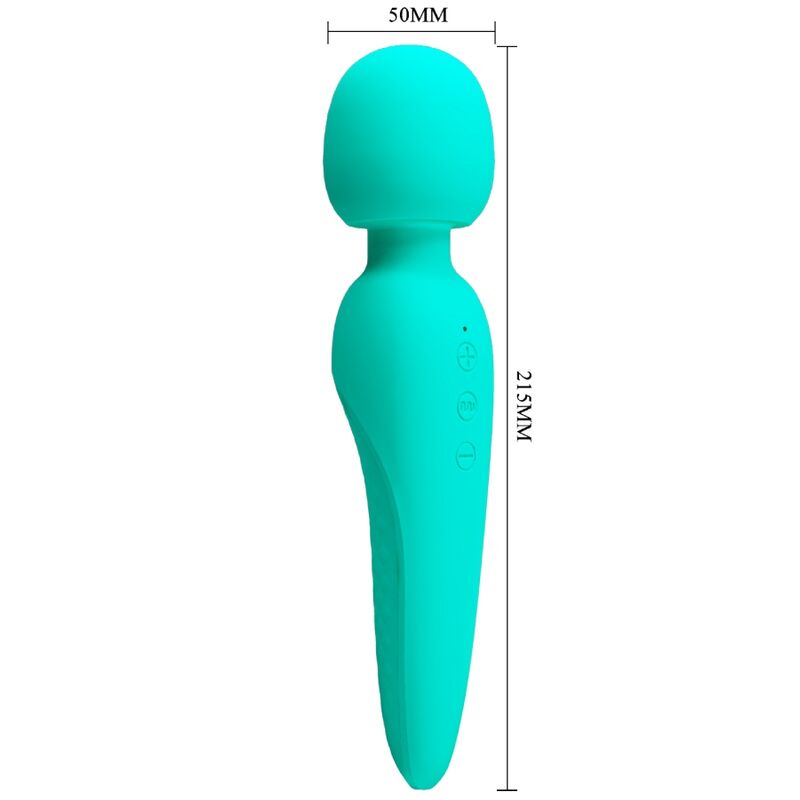 PRETTY LOVE - MEREDITH MASSAGER 12 VIBRATIESTANDEN AQUA GREEN